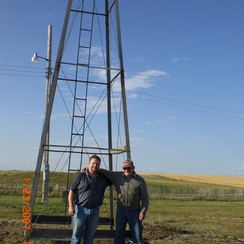 Marlin & Harold windmill setup day